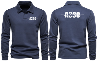 AIRBUS A380 LONG SLEEVE POLO